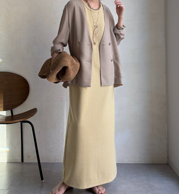  「【全骨格細見え】ブークレーダンボールタンクワンピース」|ワンピース|