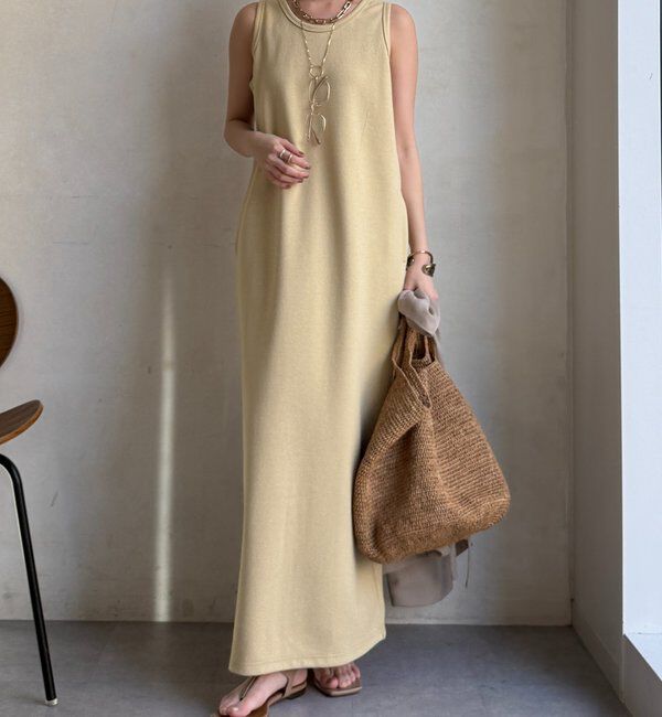  「【全骨格細見え】ブークレーダンボールタンクワンピース」|ワンピース|