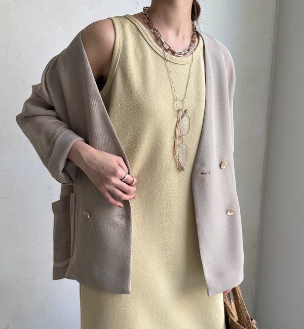  「【全骨格細見え】ブークレーダンボールタンクワンピース」|ワンピース|