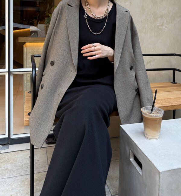  「【全骨格細見え】ブークレーダンボールタンクワンピース」|ワンピース|