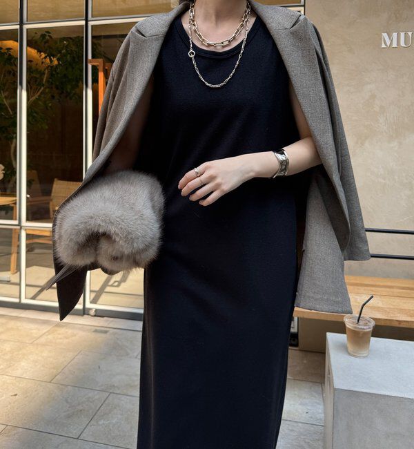  「【全骨格細見え】ブークレーダンボールタンクワンピース」|ワンピース|