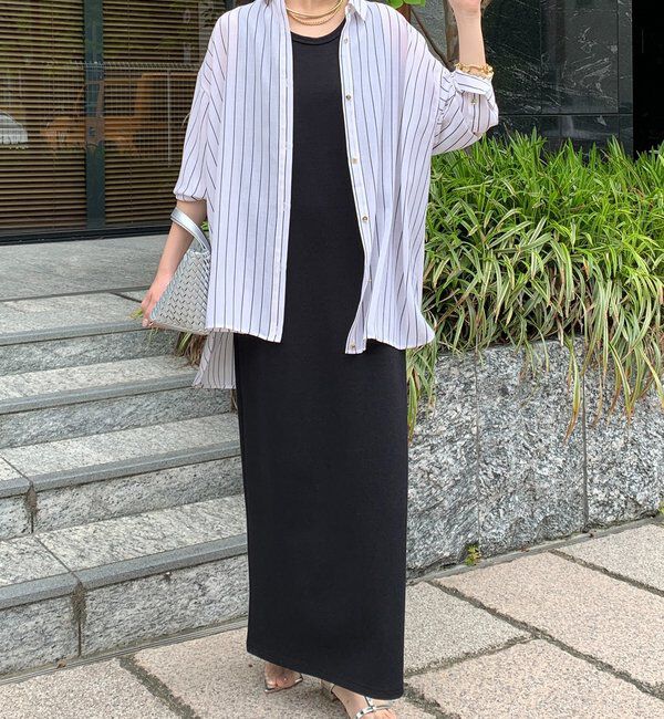  「【全骨格細見え】ブークレーダンボールタンクワンピース」|ワンピース|