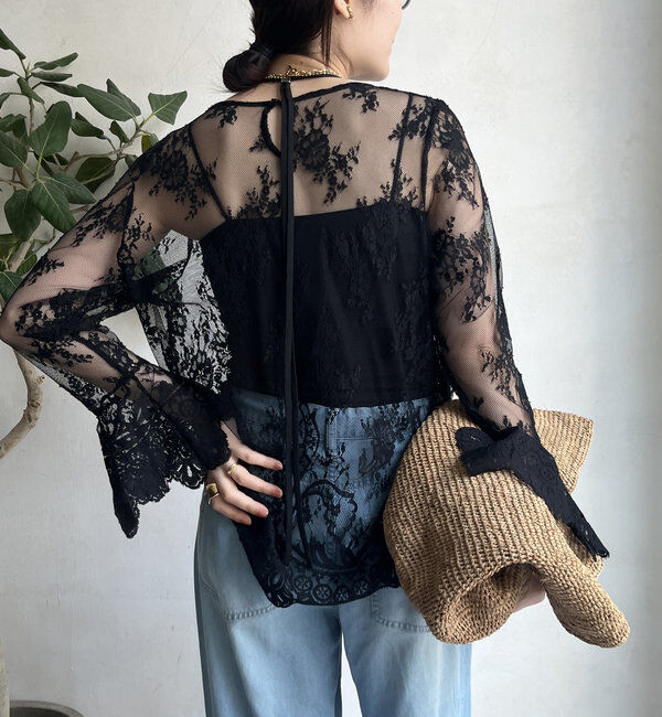  「レースフレアブラウス」|シャツ・ブラウス|