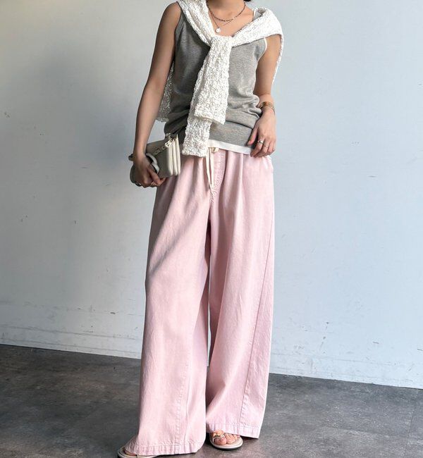  「デニムワイドイージーパンツ」|デニム|