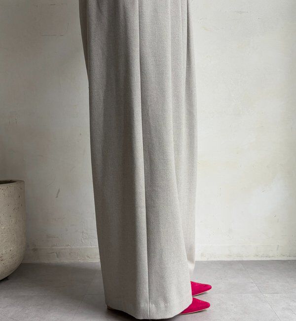  「ウォームタックワイドパンツ」|チノ|