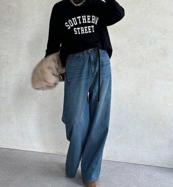  「【WEB限定】フロッキーロゴレイヤードトップス」|Tシャツ・カットソー|