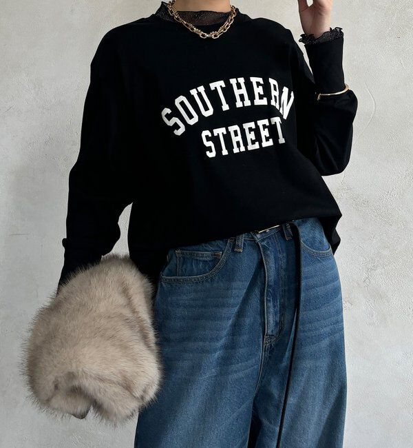  「【WEB限定】フロッキーロゴレイヤードトップス」|Tシャツ・カットソー|