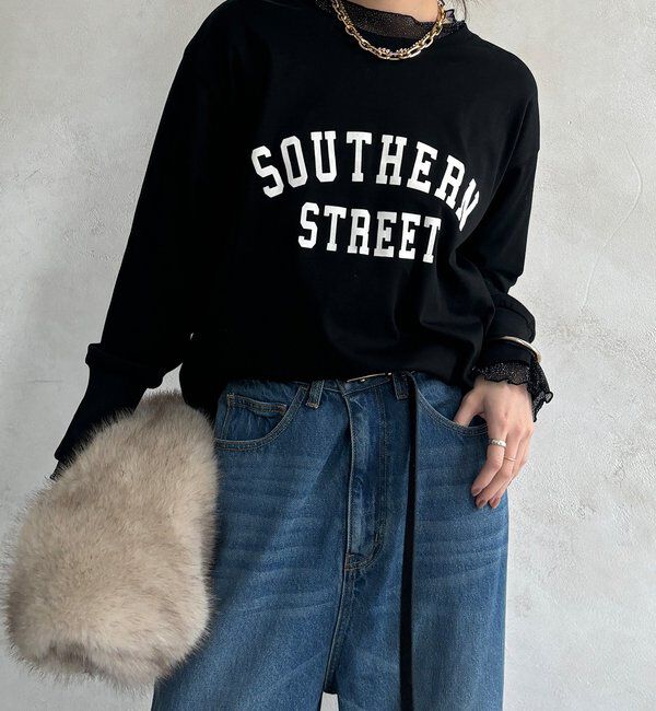  「【WEB限定】フロッキーロゴレイヤードトップス」|Tシャツ・カットソー|