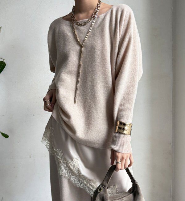  「メリノウール100%ボートネック」|ニット・セーター|