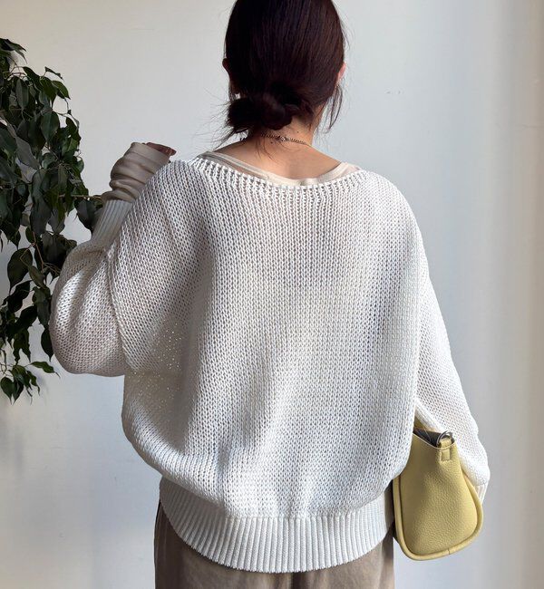  「【新色追加！】コットンローゲージプルオーバー」|ニット・セーター|