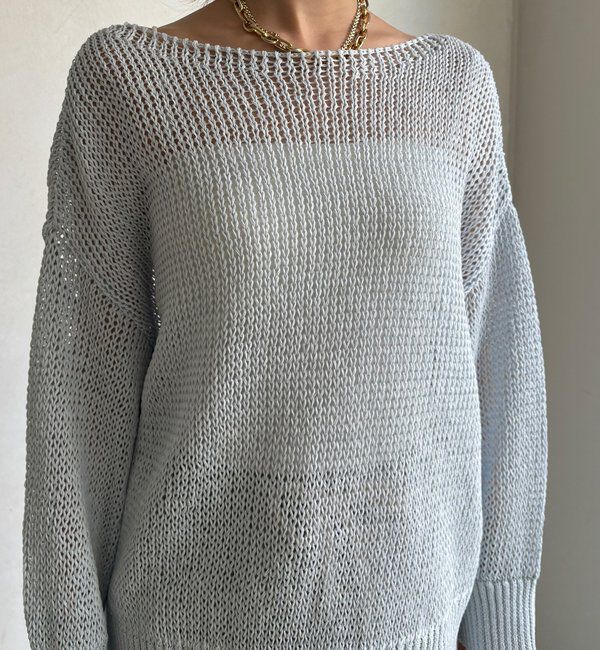  「【新色追加！】コットンローゲージプルオーバー」|ニット・セーター|