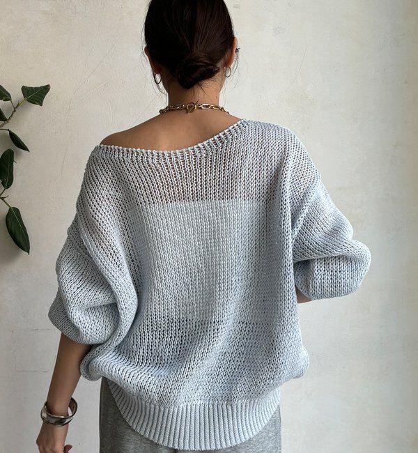  「【新色追加！】コットンローゲージプルオーバー」|ニット・セーター|