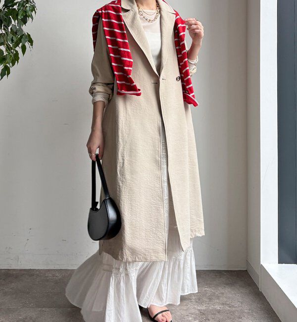  「【WEB限定】スウェードライクトレンチコート」|その他|