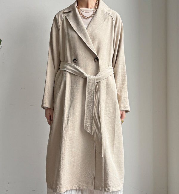  「【WEB限定】スウェードライクトレンチコート」|その他|