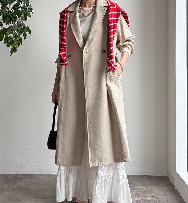  「【WEB限定】スウェードライクトレンチコート」|その他|