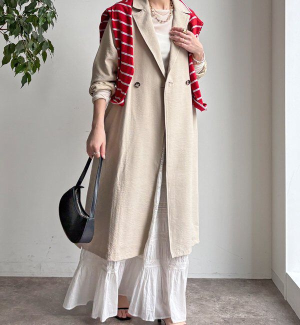  「【WEB限定】スウェードライクトレンチコート」|その他|