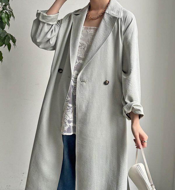  「【WEB限定】スウェードライクトレンチコート」|その他|