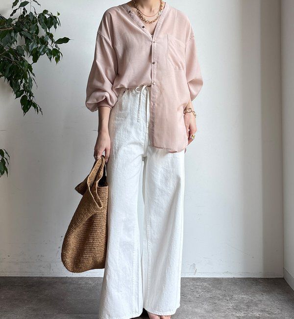  「GOLDボタンVVシャツ」|シャツ・ブラウス|