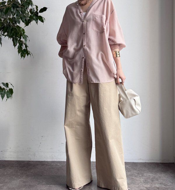  「GOLDボタンVVシャツ」|シャツ・ブラウス|