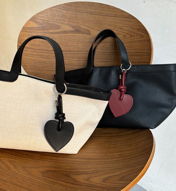  「ハートチャーム付トートバッグ」|トートバッグ|