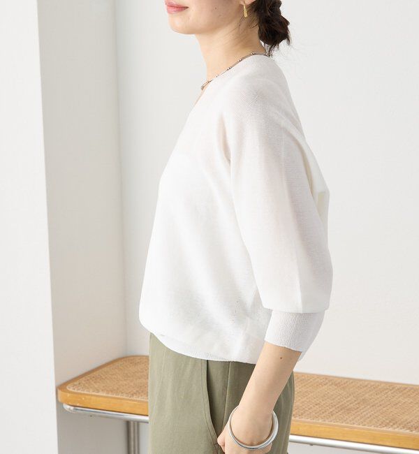  「【軽くしなやかな着心地】ライトギマバックボリュームニット」|ニット・セーター|