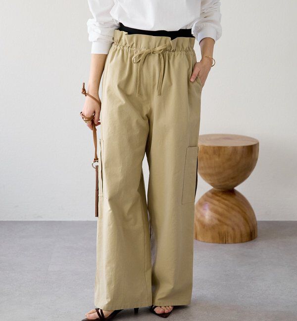  「【A・MONN(アモン)】ミリタリーWウエストカーゴパンツ」|チノ|