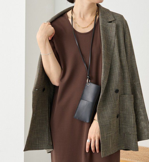  「【接触冷感・紫外線防止素材】ゴブソデカットソーワンピース」|ワンピース|ブラウン