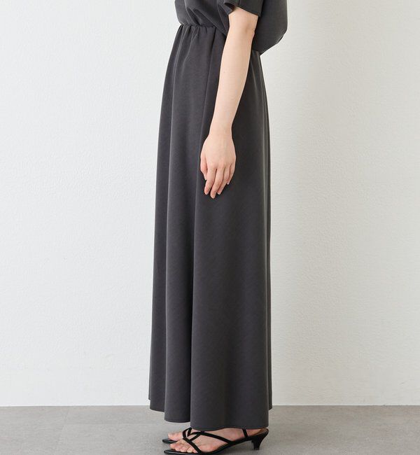  「予約【セットアップ着用可能/接触冷感機能付き】ドレーピーカットバイヤススカート」|スカート|