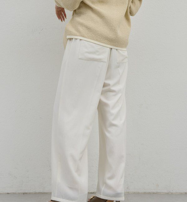  「【ガランテ名品】ライトジャージーワイドパンツ」|チノ|