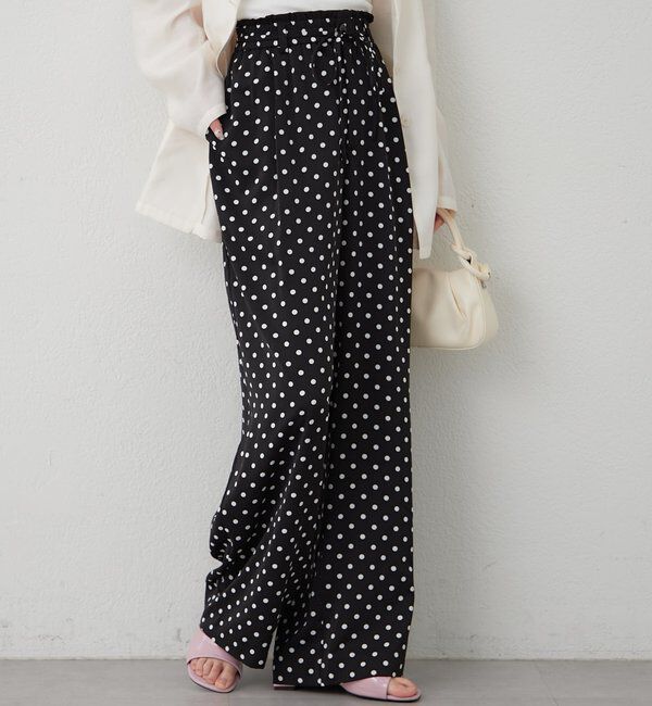  「ドットWベルトパンツ」|チノ|