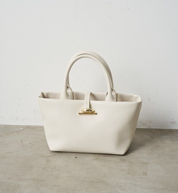  「【GALENA/ガレナ】メタルトグルミニトートBag」|トートバッグ|アイボリー