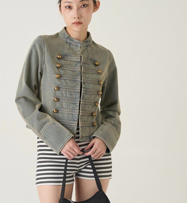  「ナポレオンデニムジャケット」|ブルゾン・スタジャン|