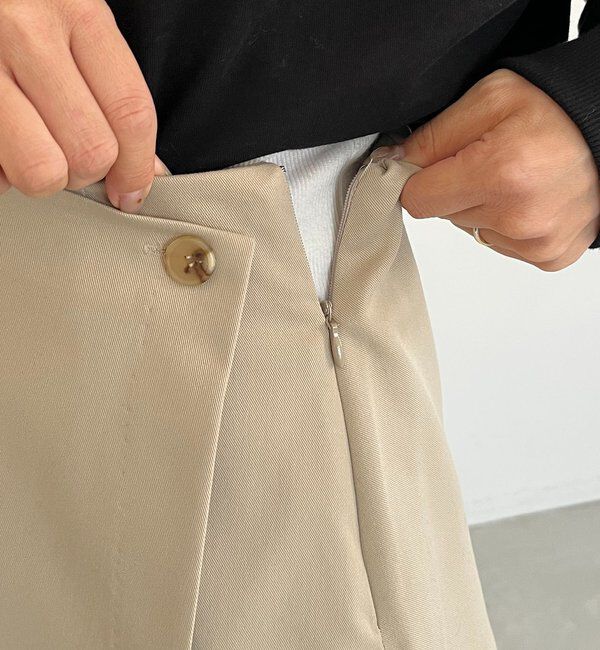  「【低身長サイズあり】ミニレイヤードパンツ」|チノ|