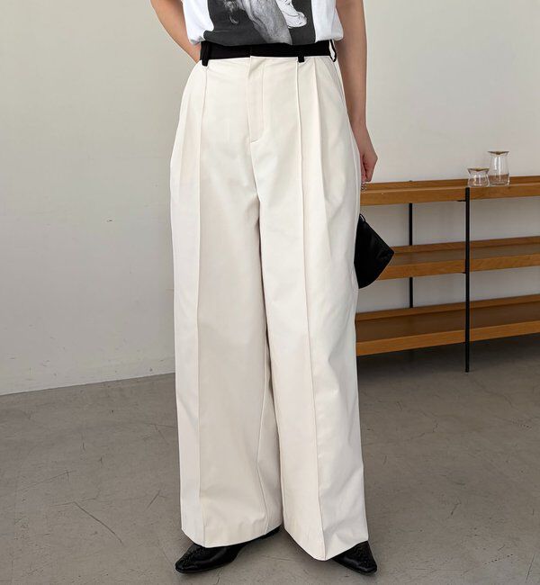  「〈C.L〉バイカラーウエストパンツ」|チノ|