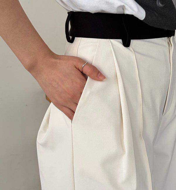  「〈C.L〉バイカラーウエストパンツ」|チノ|