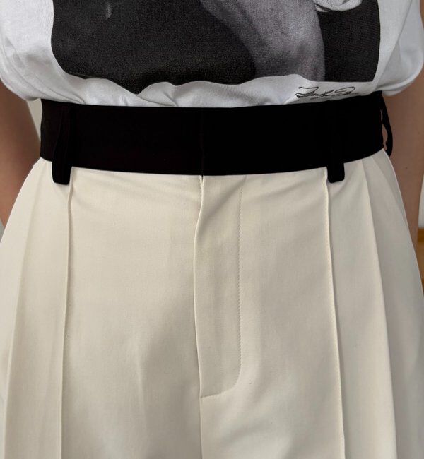  「〈C.L〉バイカラーウエストパンツ」|チノ|