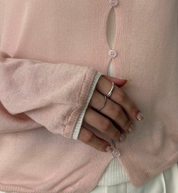  「タンクSETアームラインカーディガン」|カーディガン|