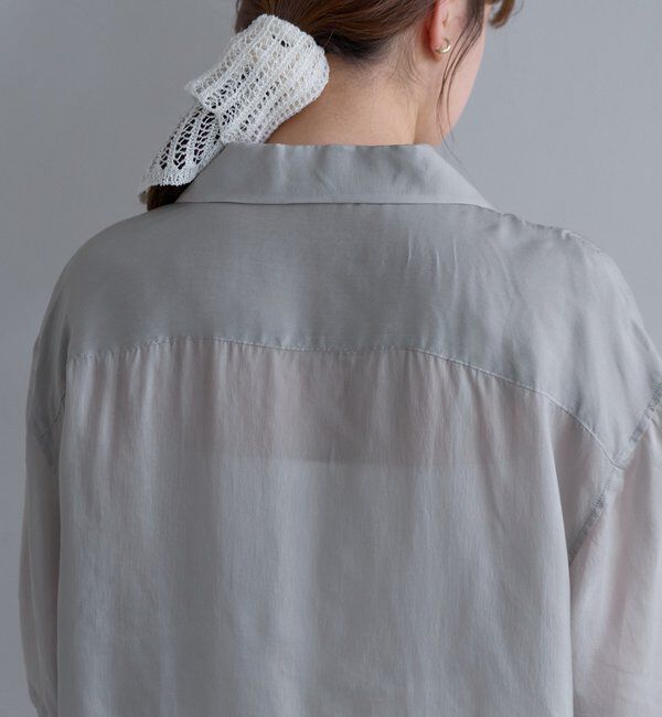  「フィブリルキュプラ半袖シャツ」|シャツ・ブラウス|