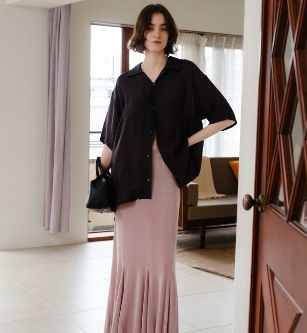  「フィブリルキュプラ半袖シャツ」|シャツ・ブラウス|