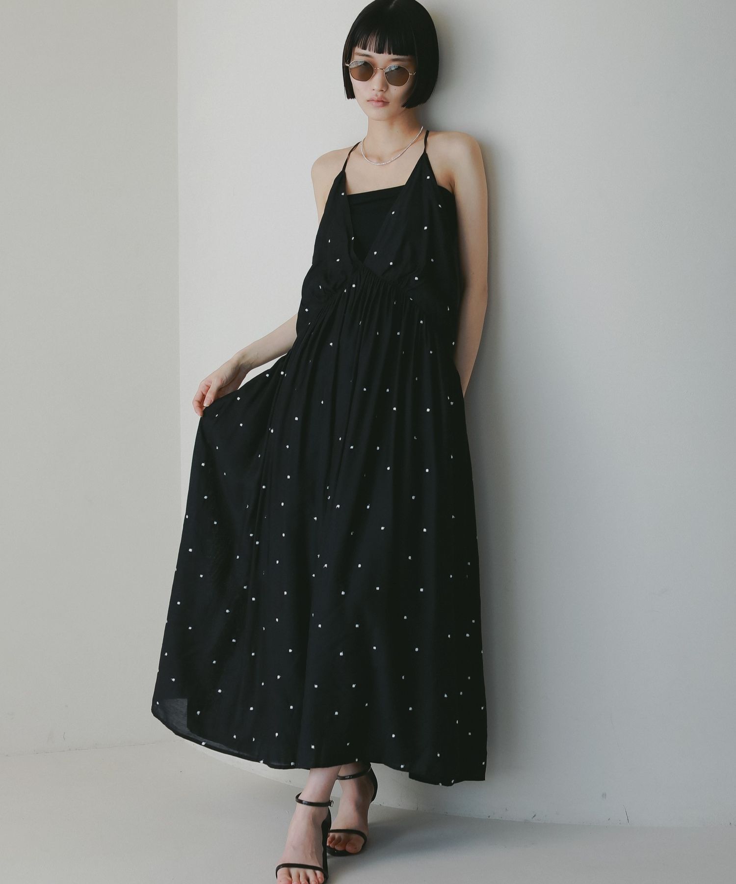 A part by 「ドットシシュウキャミワンピース」|ワンピース|