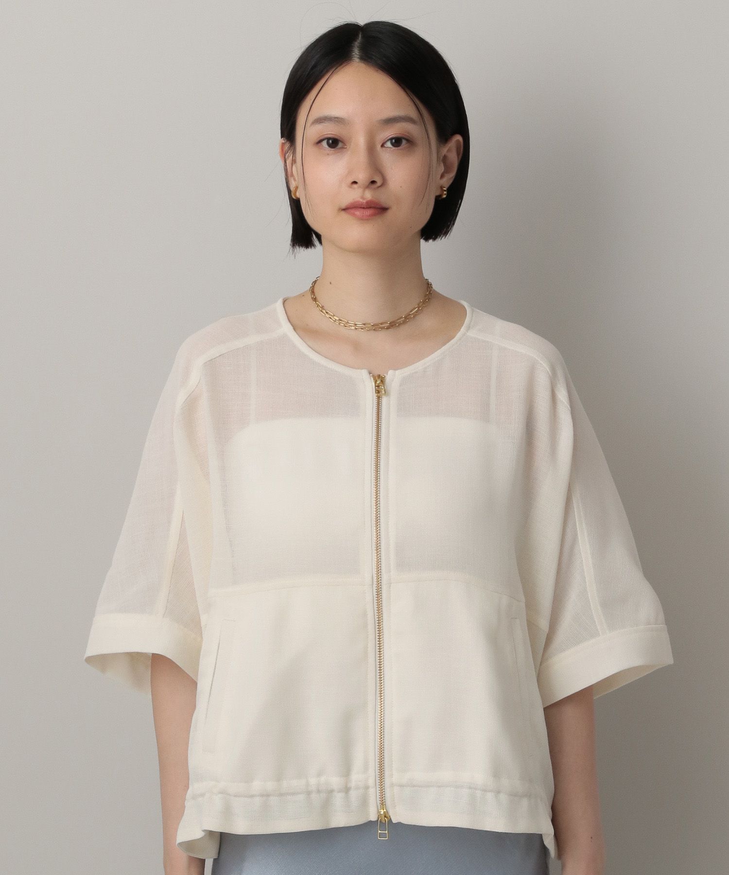 A part by 「リネンライクメッシュブルゾン」|ブルゾン・スタジャン|