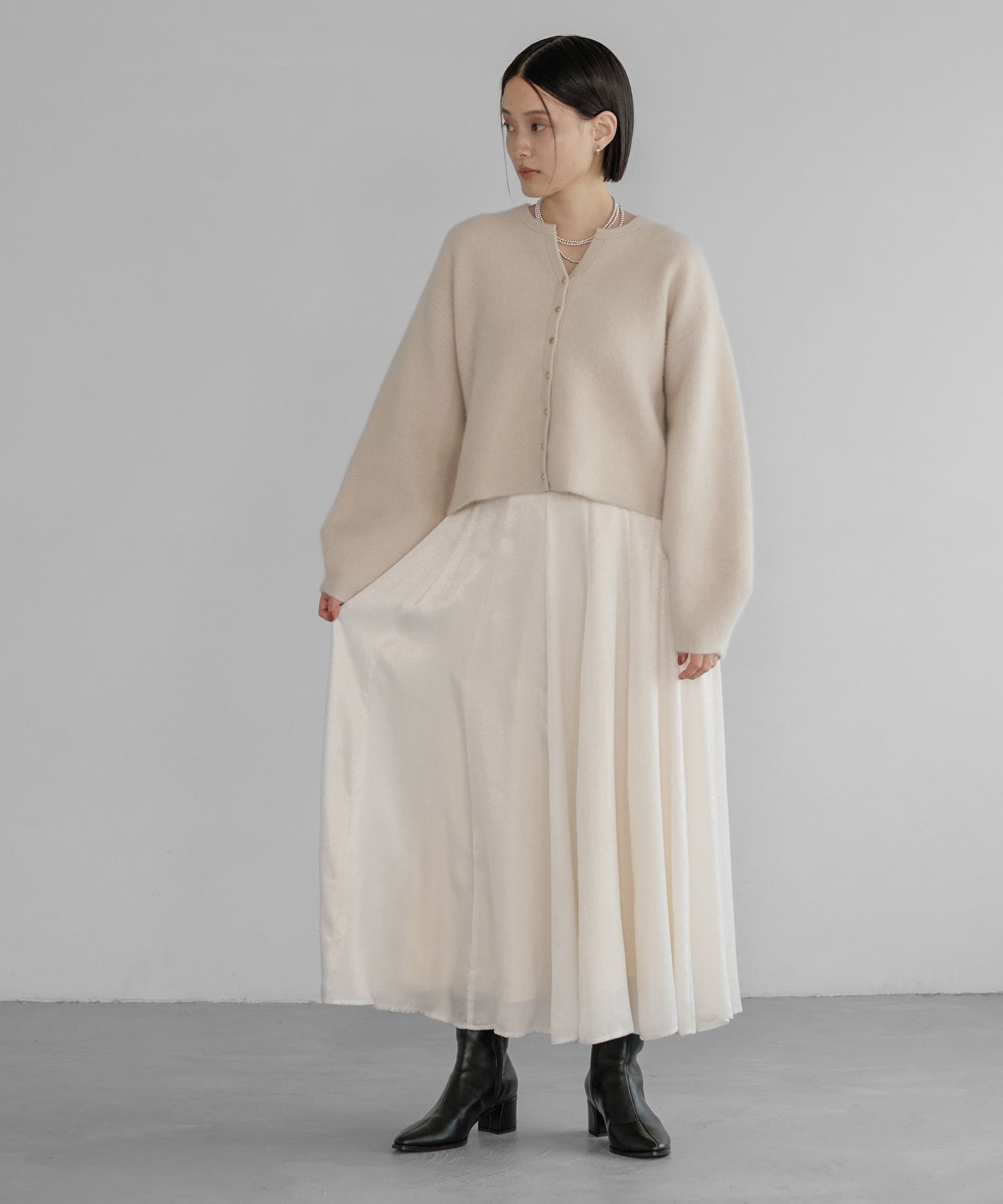 A part by 「ハクプリントキリカエフレアスカート」|スカート|