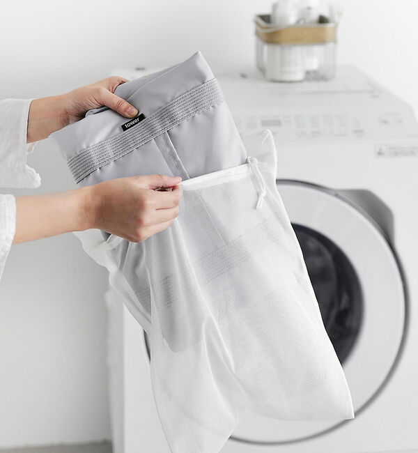 collex「山崎実業  【TOWER/タワー】洗える持ち帰り寿司・ピザが入るレジかごかばん」|食器・キッチングッズ|