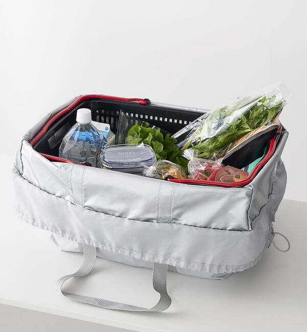 collex「山崎実業  【TOWER/タワー】洗える持ち帰り寿司・ピザが入るレジかごかばん」|食器・キッチングッズ|