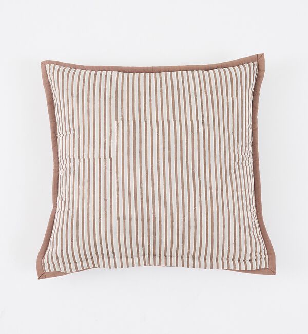 collex「【26SS新色】ブロックプリント キルトクッションカバー 45&times;45」|その他|