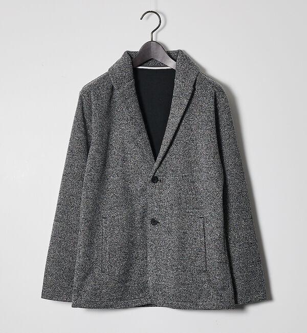 ABAHOUSE「ブークレ ボンディング ショールブルゾン / ストレッチ / 保温性」|ブルゾン・スタジャン|