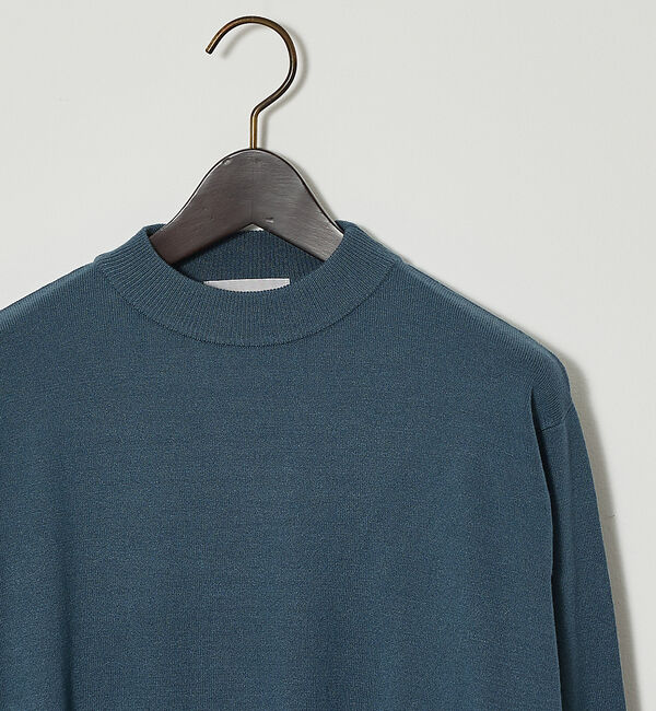 ABAHOUSE「【カシミヤタッチ】ハイゲージ モックネック ニット」|ニット・セーター|