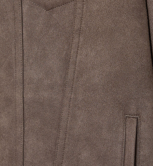 ABAHOUSE「【スエードライク】トラッカー ジャケット」|ブルゾン・スタジャン|