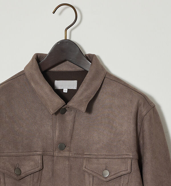 ABAHOUSE「【スエードライク】トラッカー ジャケット」|ブルゾン・スタジャン|