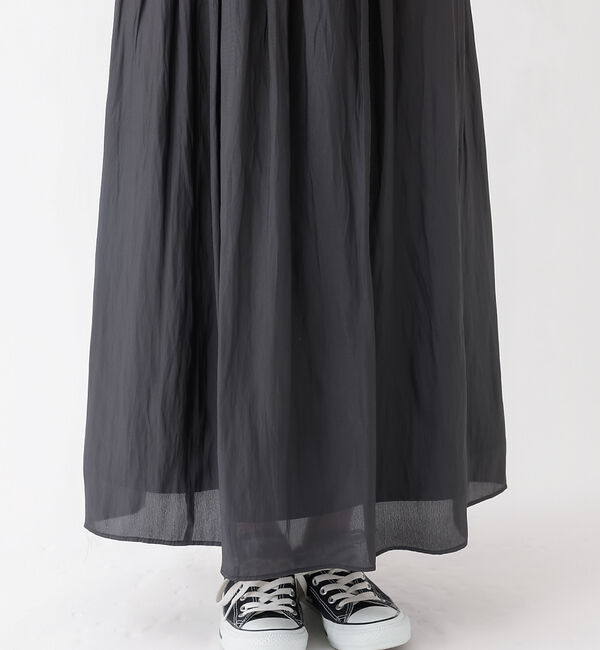 Rouge vif「グロスデシンゴムギャザースカート」|スカート|